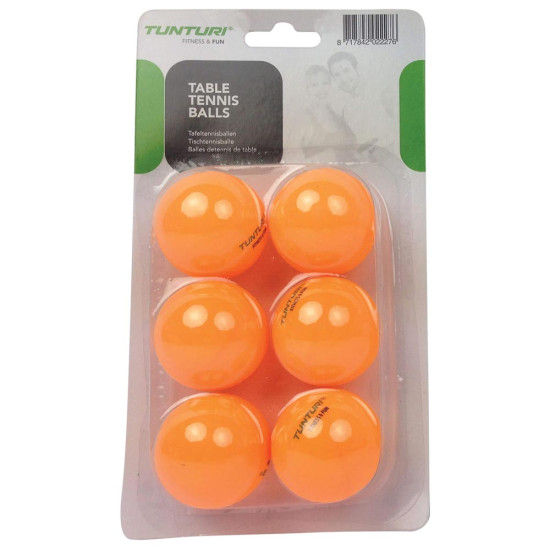 Tunturi Μπαλάκια Ping pong Tabletennis Balls (6pcs) Orange Tunturi Μπαλάκια Ping pong Tabletennis Balls (6pcs) Orange
